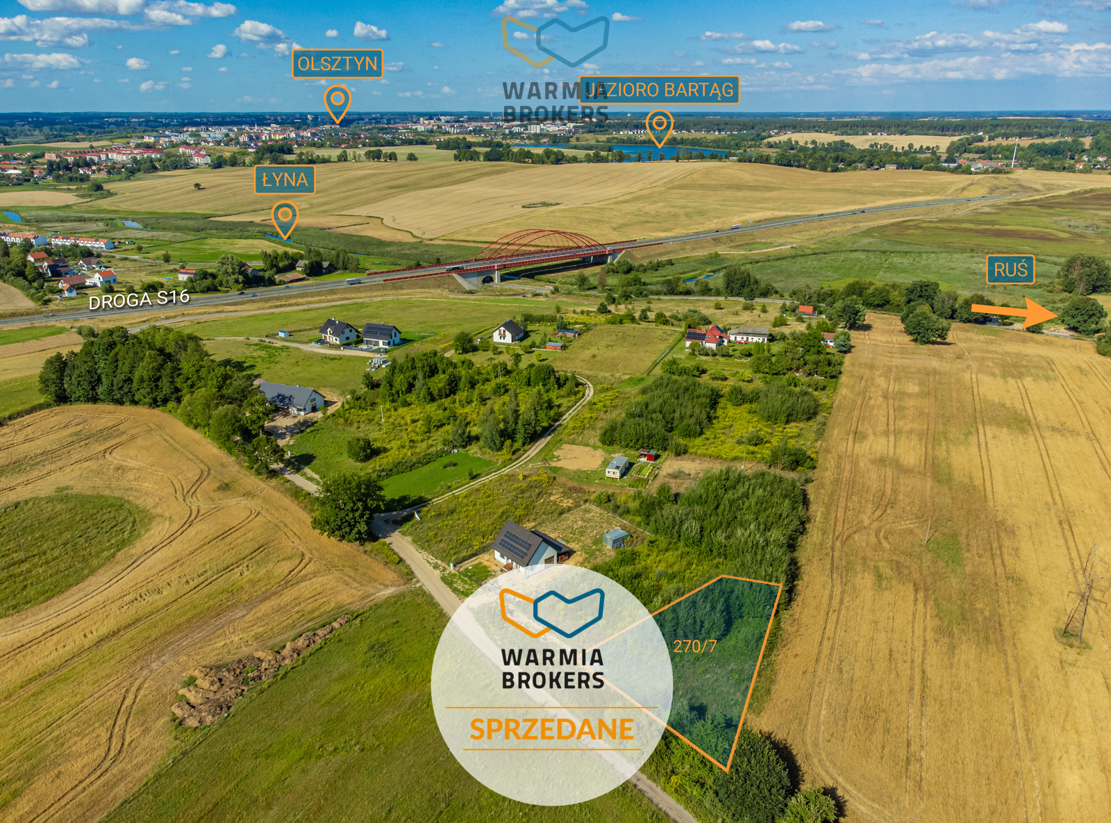 Działka Sprzedaż Bartąg Gościniec Niborski