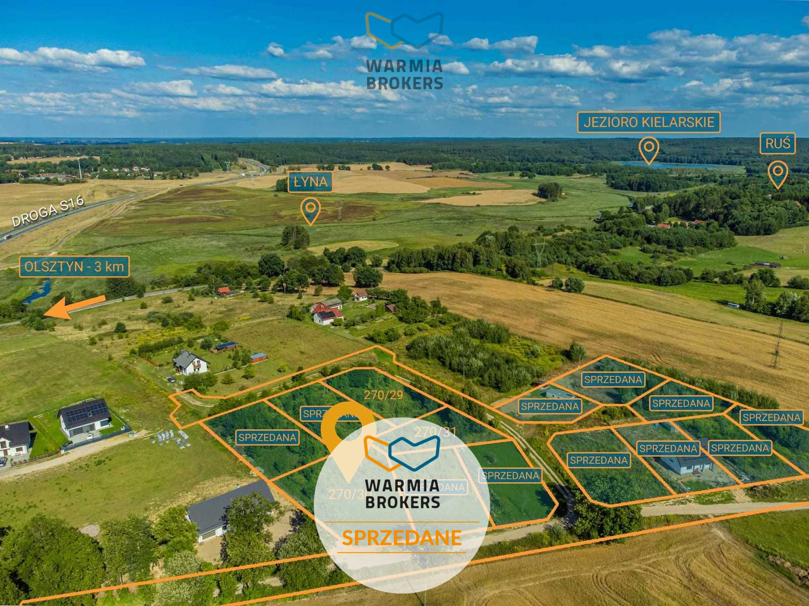 Działka Sprzedaż Bartąg Gościniec Niborski