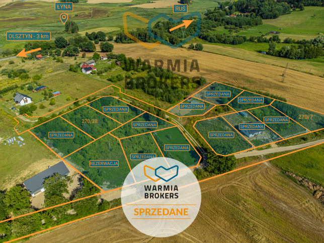 Działka Sprzedaż Bartąg Gościniec Niborski 3